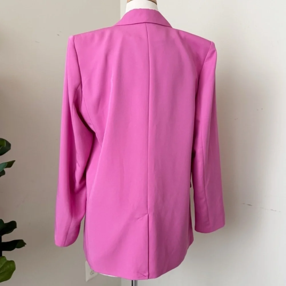 Pink Double-Breasted Blazer - Picture 2 of 4